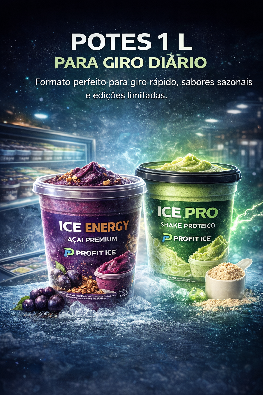 Potes de 1 litro PROFIT ICE